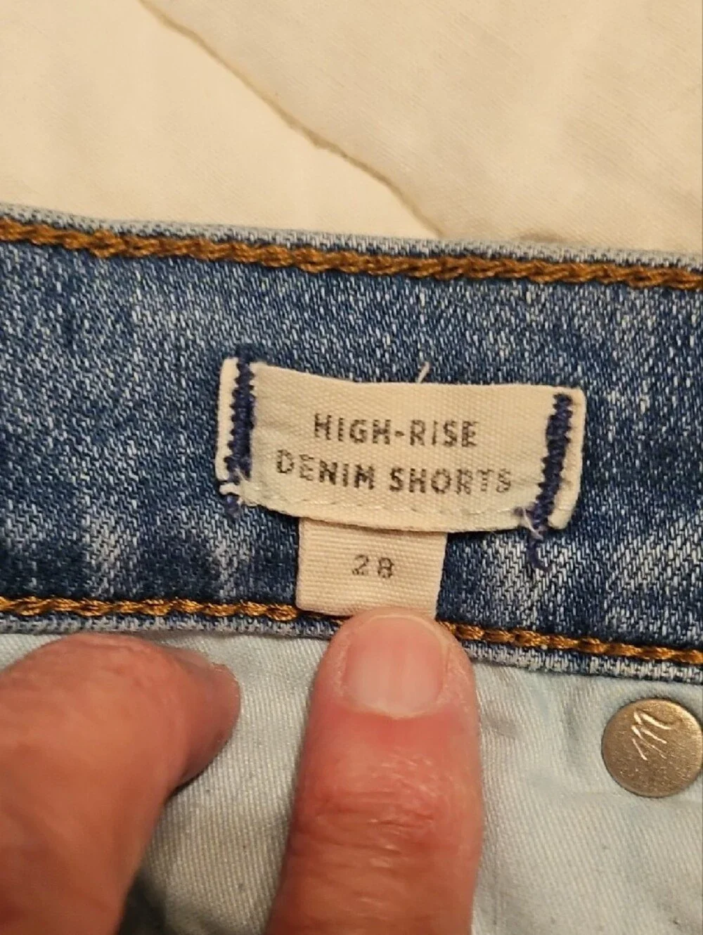 Madewell High Rise Denim Shorts -Size 28